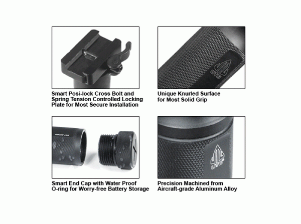 UTG - 4.1Inch Combat Quality QD Lever Mount Aluminum Foregrip