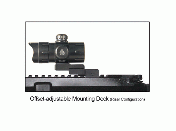 UTG - 38mm ITA Red/Green CQB Dot Sight with Integral QD Mount
