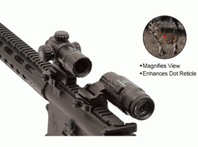 UTG - 3X Magnifier with Flip-to-side QD Mount (W/E Adjustable)