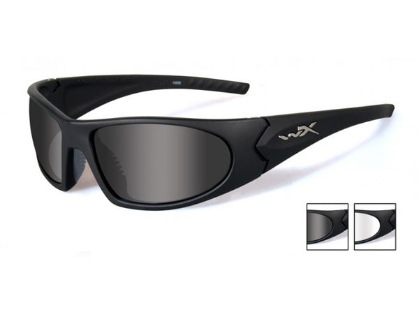Wiley X - ROMER 3 Two Lens Systems (Smoke / Clear) - Matte Black Frame