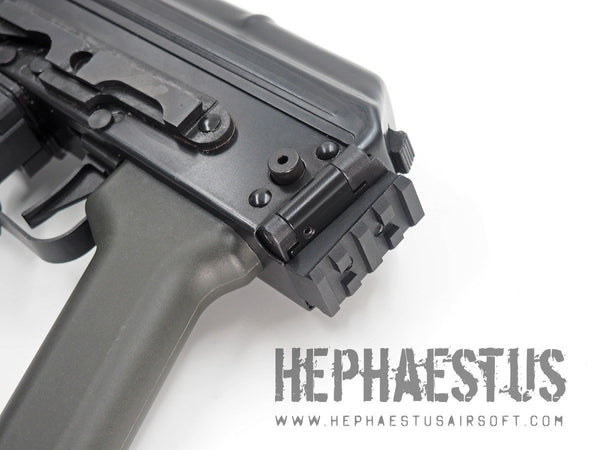 Hephaestus AK Picatinny Rail Stock Adapter for GHK/LCT AK Series with Side-folding Stock Receiver