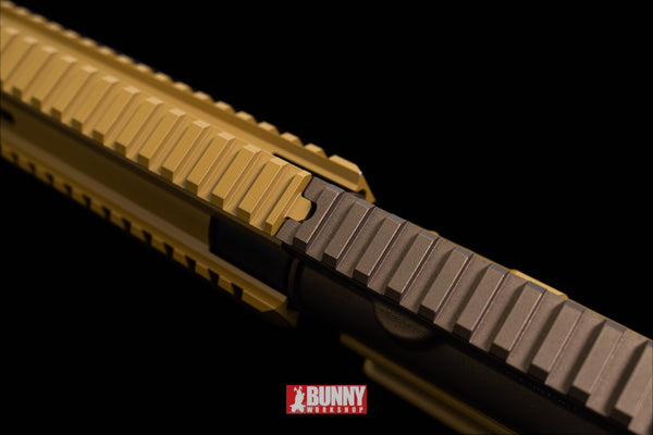 BUNNYCUSTOM Heckler & Koch HK417(RAL8000) Gas BlowBack Rilfe