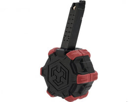 AW Custom Adaptive Drum Magazine for AW / WE / Tokyo Marui Hi-Capa GBB Series (Red)