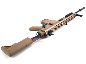 WE - SCAR-H Airsoft GBB Rifle with M4 Stock (DE) (MK17)