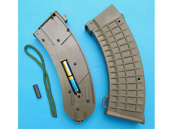 G&P 138rd Illuminated Magazine for AK47 AEG (OD, 10pcs)
