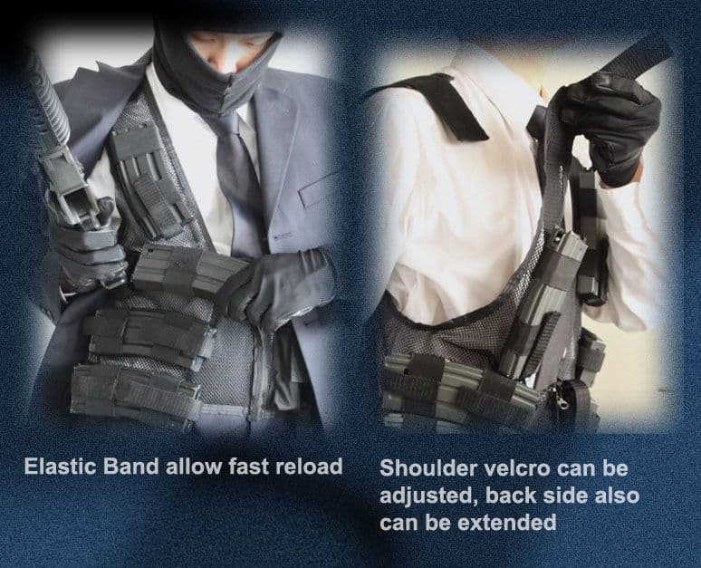 Heat Movie Tactical Vest Version 2.5 (For Real size 30rd M4 mag