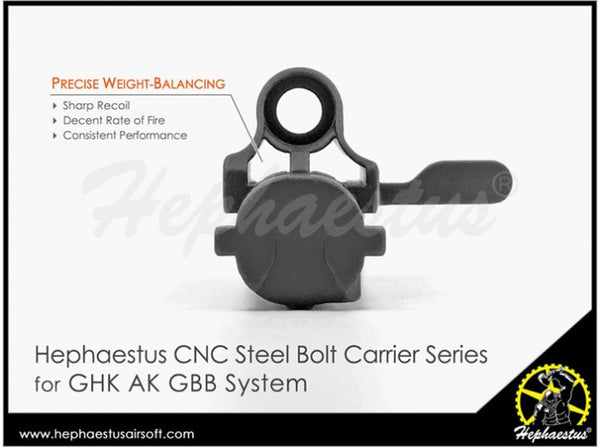 Hephaestus CNC Steel Bolt Carrier (Standard Type) for GHK AK Series