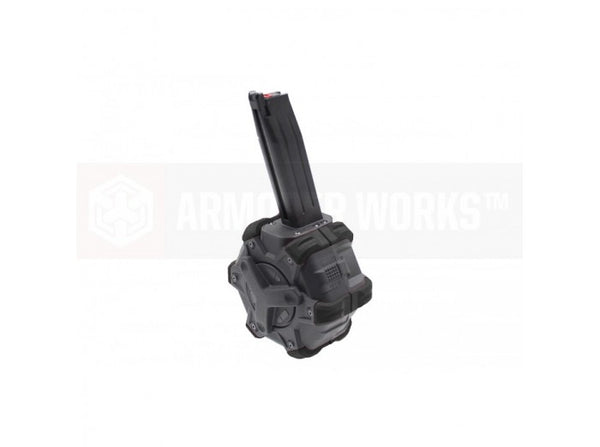 AW Custom Adaptive Drum Magazine for AW / WE / Tokyo Marui Hi-Capa GBB Series (Black)
