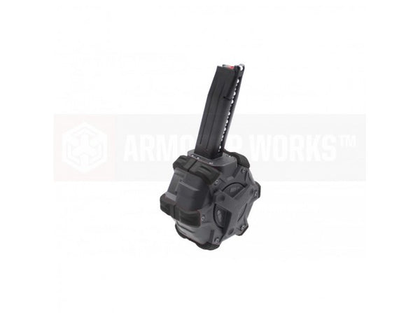 AW Custom Adaptive Drum Magazine for AW / WE / Tokyo Marui Hi-Capa GBB Series (Black)