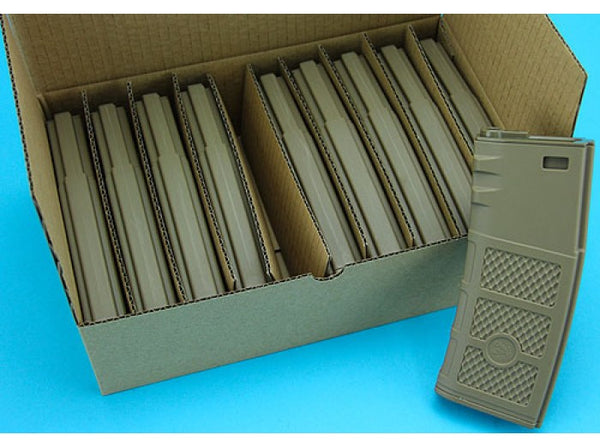 G&P M4/M16 340rd Ball Ball Hi-Cap AEG Magazine (10pcs Set, Dark Earth)