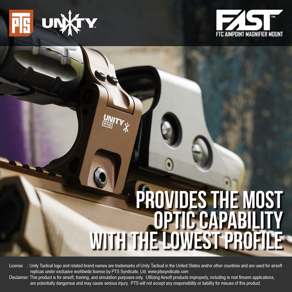 PTS Unity Tactical FAST FTC Aimpoint Mag Mount (Black / Bronze)