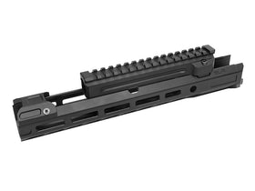 SLR Airsoftworks 11.2” Light M-LOK EXT Extended Handguard Rail for Tokyo Marui TM AKM GBBR (Black) (by DYTAC)