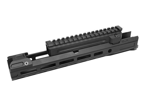 SLR Airsoftworks 11.2” Light M-LOK EXT Extended Handguard Rail for Tokyo Marui TM AKM GBBR (Black) (by DYTAC)