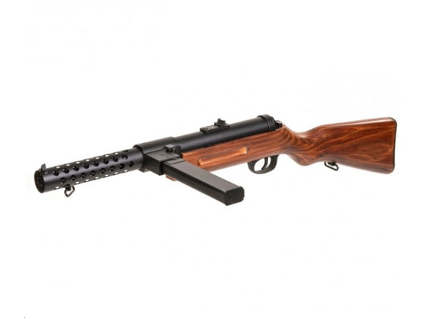 Snow Wolf Metal Bergmann MP-18 AEG SMG (Real Wood)