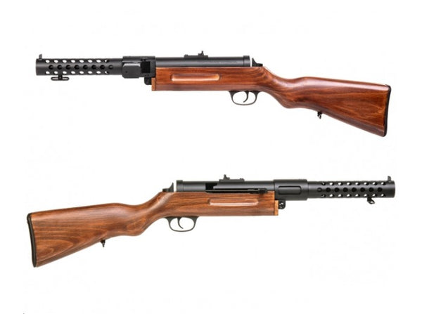 Snow Wolf Metal Bergmann MP-18 AEG SMG (Real Wood)
