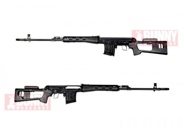 WE Aluminum Open Bolt ACE VD ( SVD ) Dragunov GBB Sniper Black