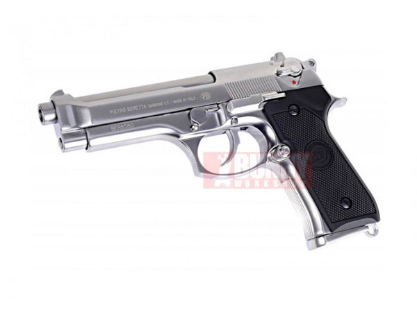 WE M92 Full Metal GBB Pistol with marking (Silver)